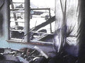 damaged window debris1980s 1990s A4 Photo Print