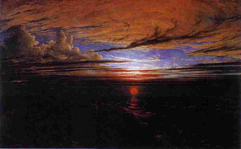 danby Sunset at Sea After a Storm Art A4 Photo Print