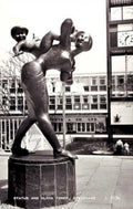 dancer statue fonteVintage 1880s 1900s A4 Photo Print
