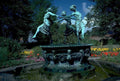 dancers garden bronze 1980s 1990s A4 Photo Print