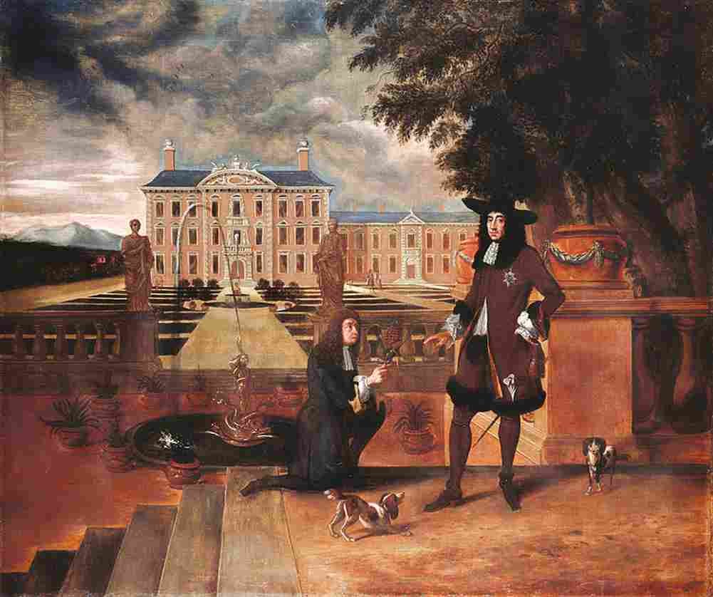 danckerts royal gardener john rose presenting a pineappel to king charles ii Art A4 Photo Print