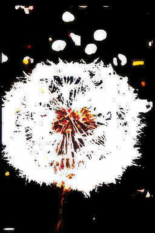 dandelion seed head Vintage A4 Photo Print
