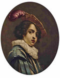 dandini cesare young man in a slitted coat and beret Art A4 Photo Print