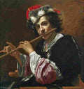 dandini vincenzo the flute player Art A4 Photo Print