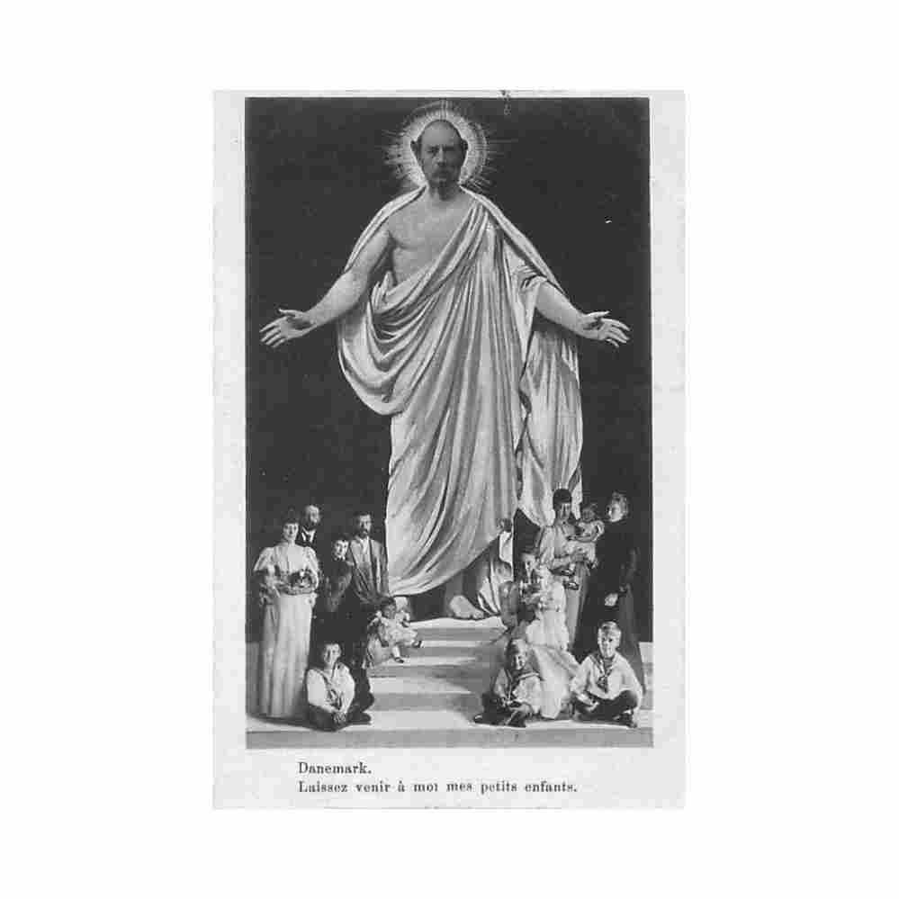 danmark frederick viii of denmark father in law of europe french caricature let my grandchildren come to me pl Vintage A4 Photo Print