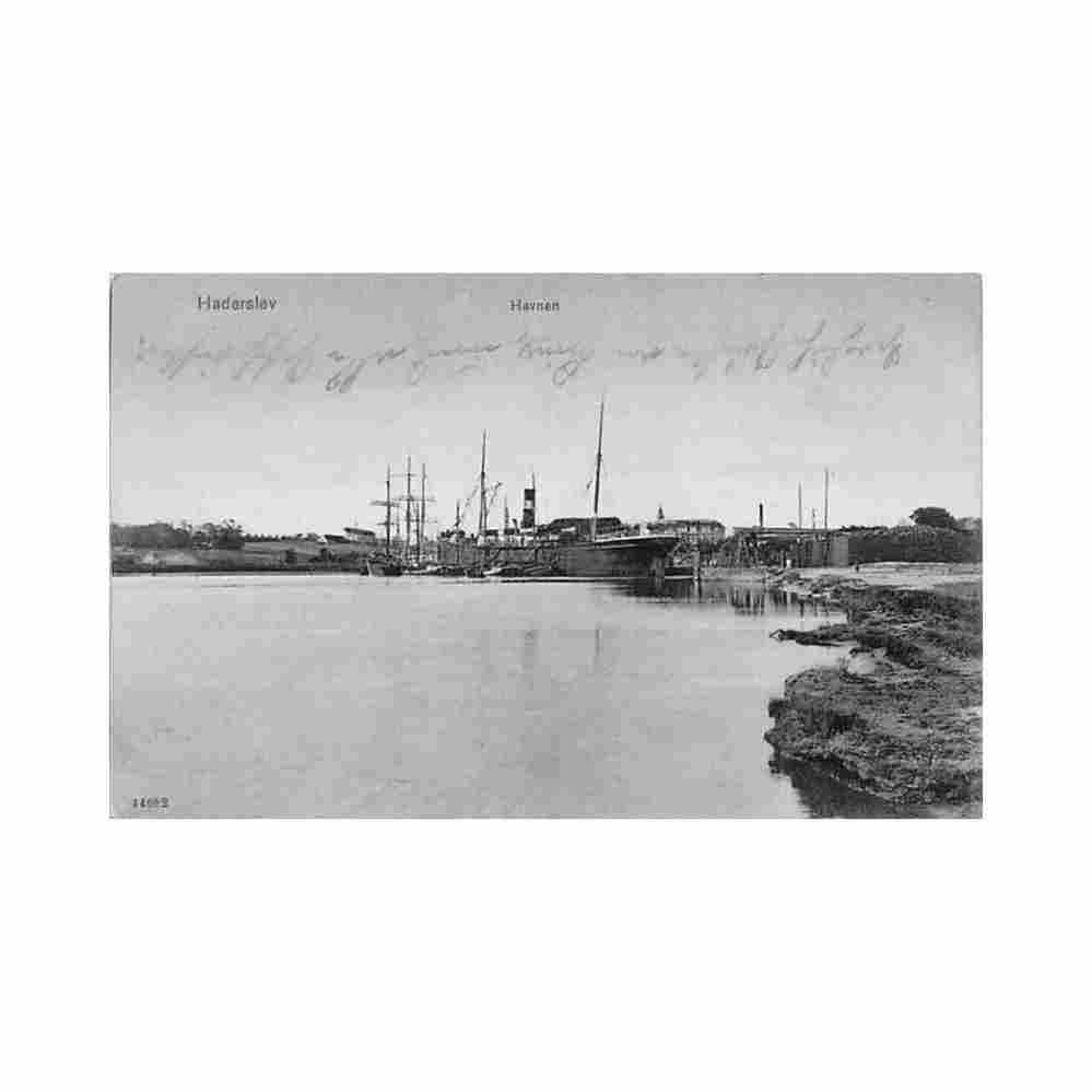 danmark haderslev havnen reinicke rubin ar 1907 Vintage A4 Photo Print