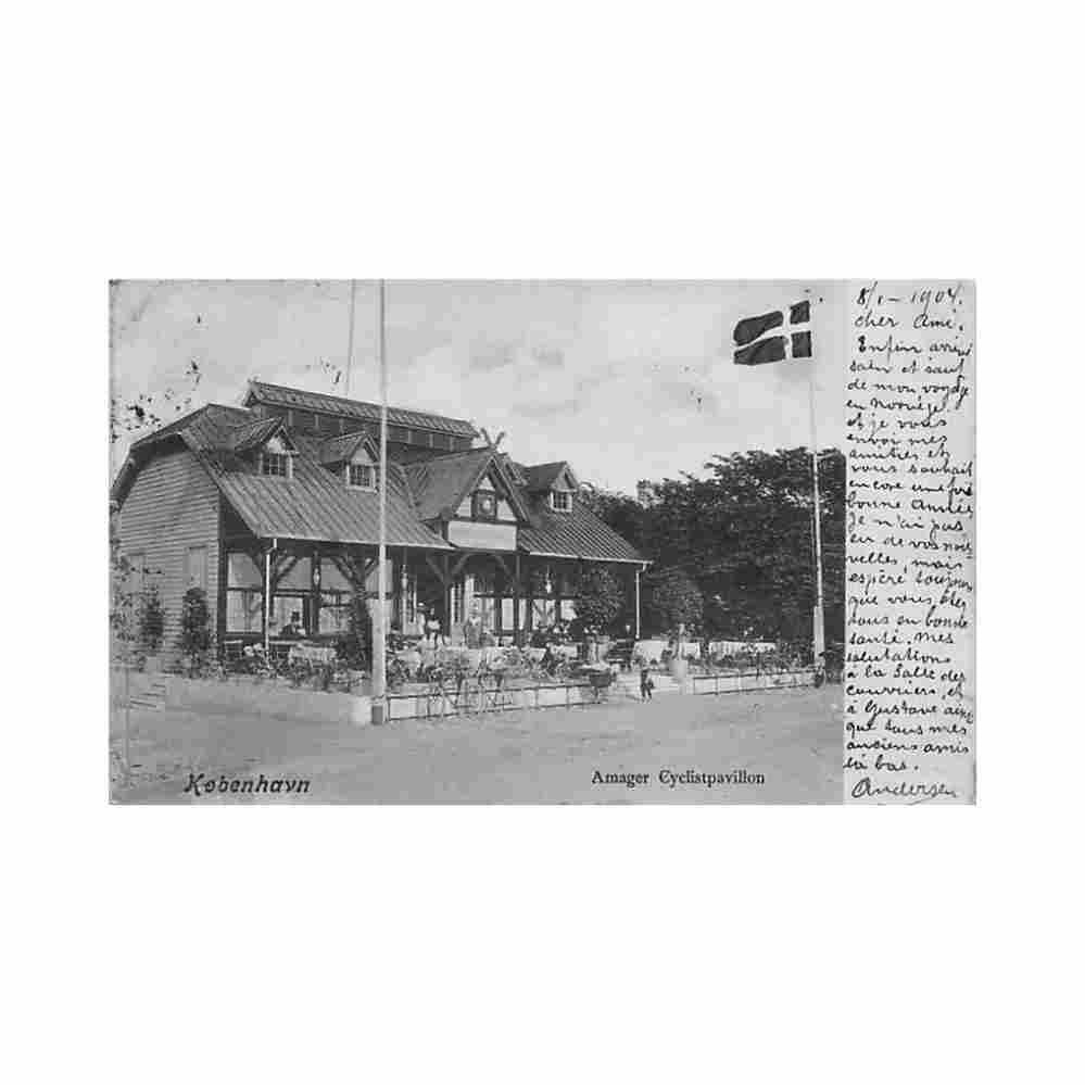 danmark kobenhavn amager cyclistpavillon pa 112 Vintage A4 Photo Print