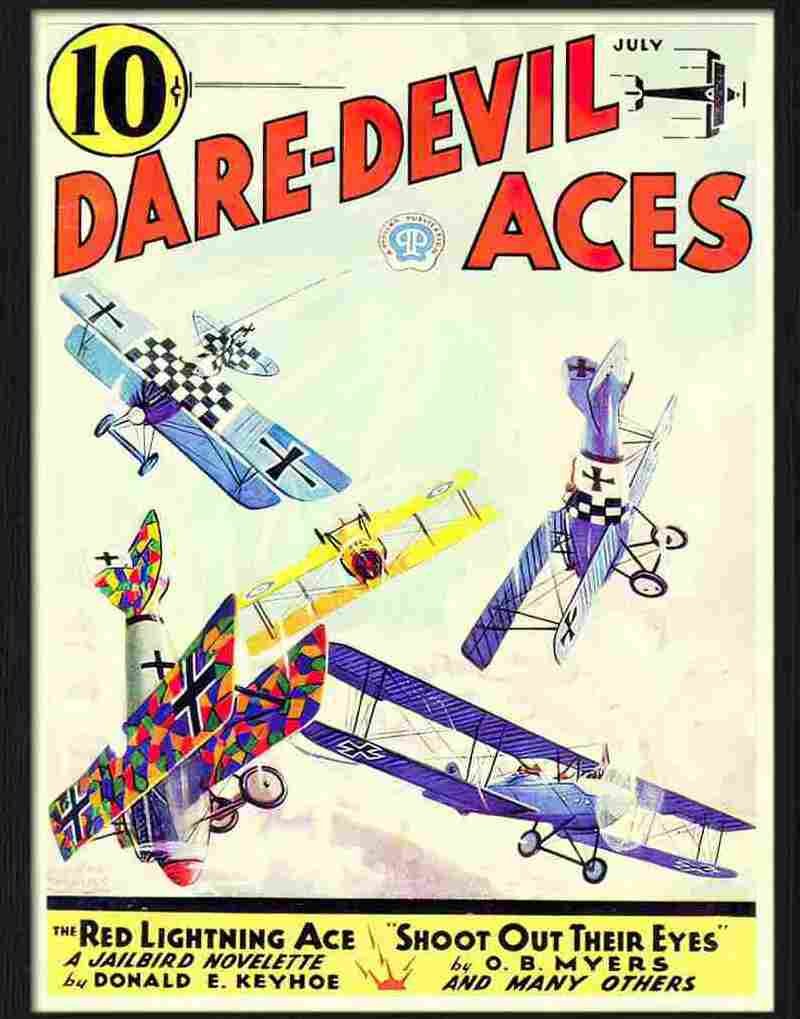 dare devil aces july 1933 Advert A4 Photo Print