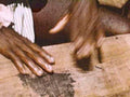 dark hand stain1980s 1990s A4 Photo Print
