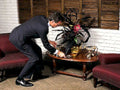 dark suit lamp1980s 1990s A4 Photo Print