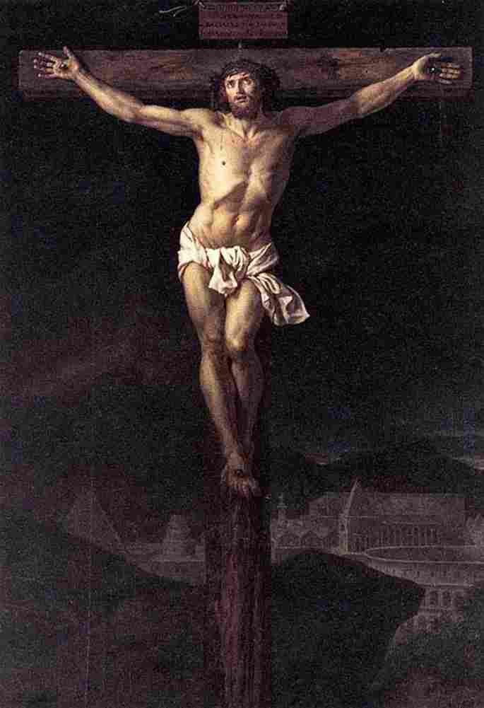 dav Christ on the Cross Art A4 Photo Print