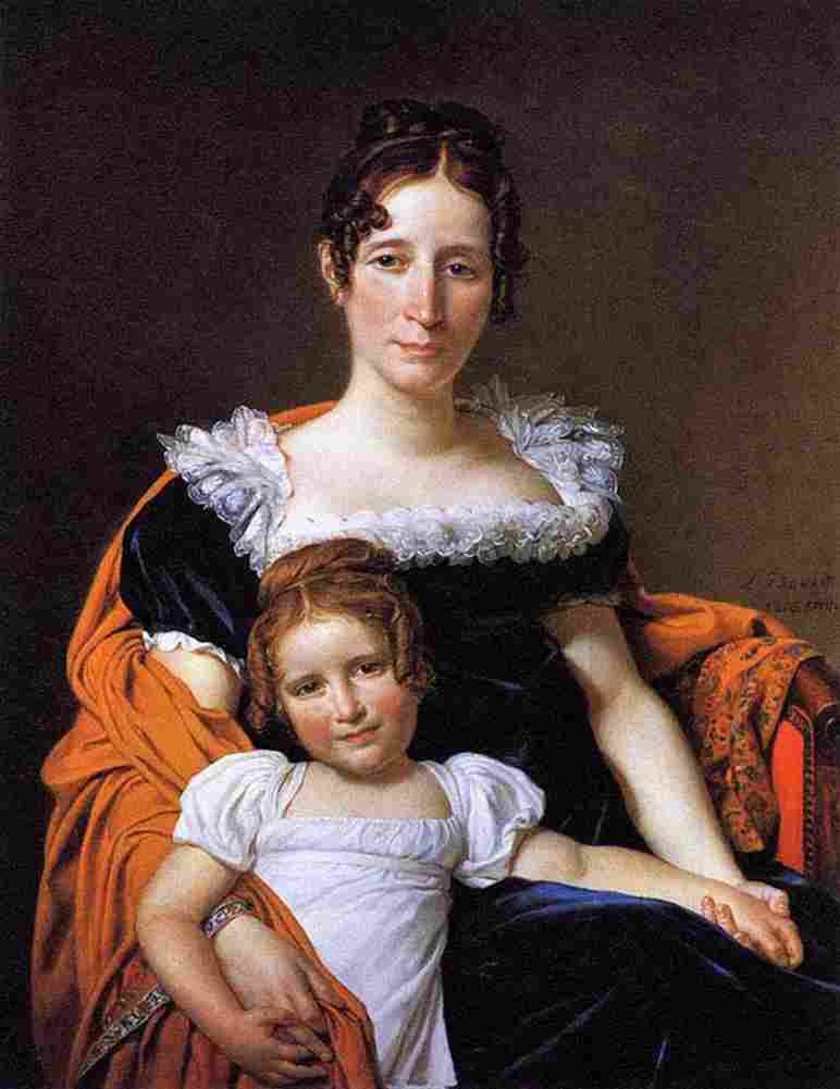 dav Comtesse Vilain the Thirteenth and her Daughter Art A4 Photo Print
