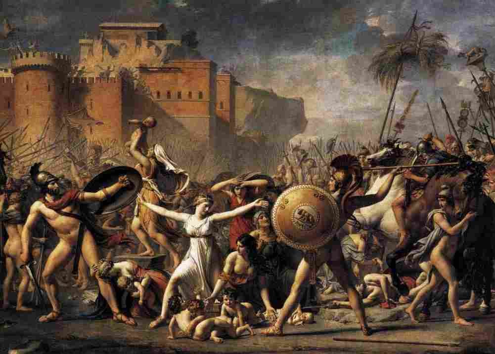 dav Intervention of the Sabine women Art A4 Photo Print