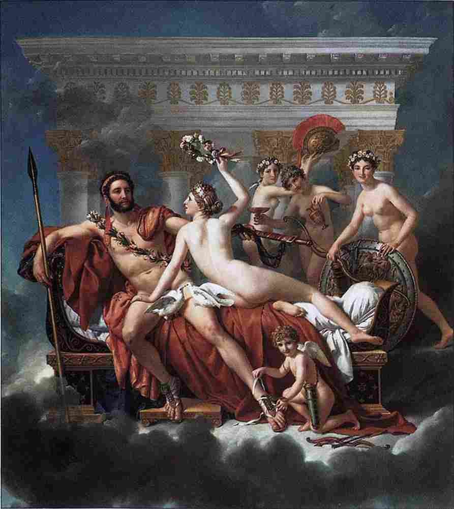 dav Mars and Venus Art A4 Photo Print