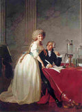dav Monsieur Lavoisier and His Wife Art A4 Photo Print