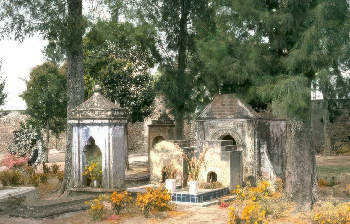 day dead mausoleums Vintage A4 Photo Print