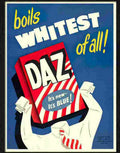 daz washing powder advert 1950s Advert A4 Photo Print