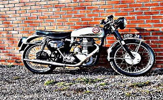 dbd34 goldstar motorbike A4 Photo Print