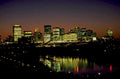 dc skyline night 1980s 1990s A4 Photo Print