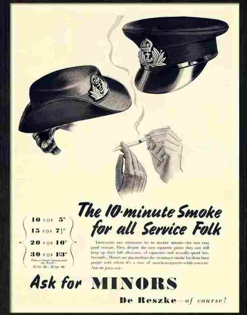 de reske cigarettes wartime advert 1939 Advert A4 Photo Print