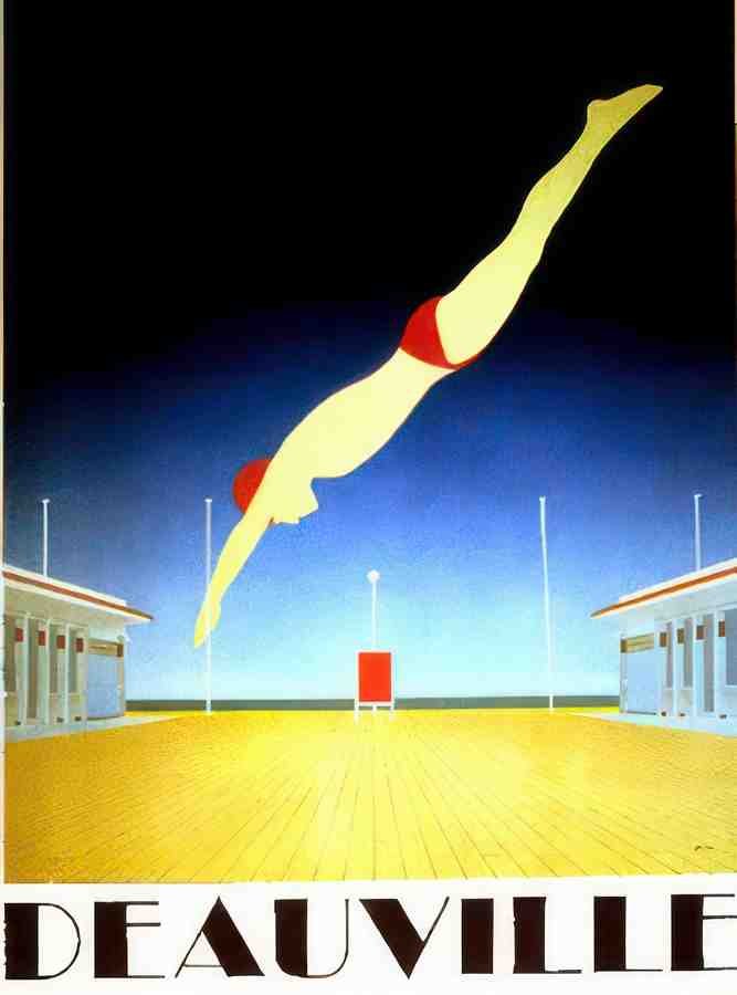 deauville by razzia Vintage Advert A4 Photo Print