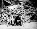 debris children dresden Vintage world war A4 Photo Print