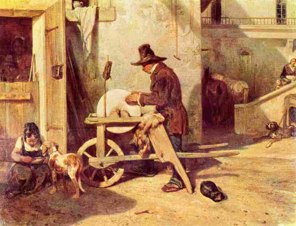 decamps the grinder Art A4 Photo Print