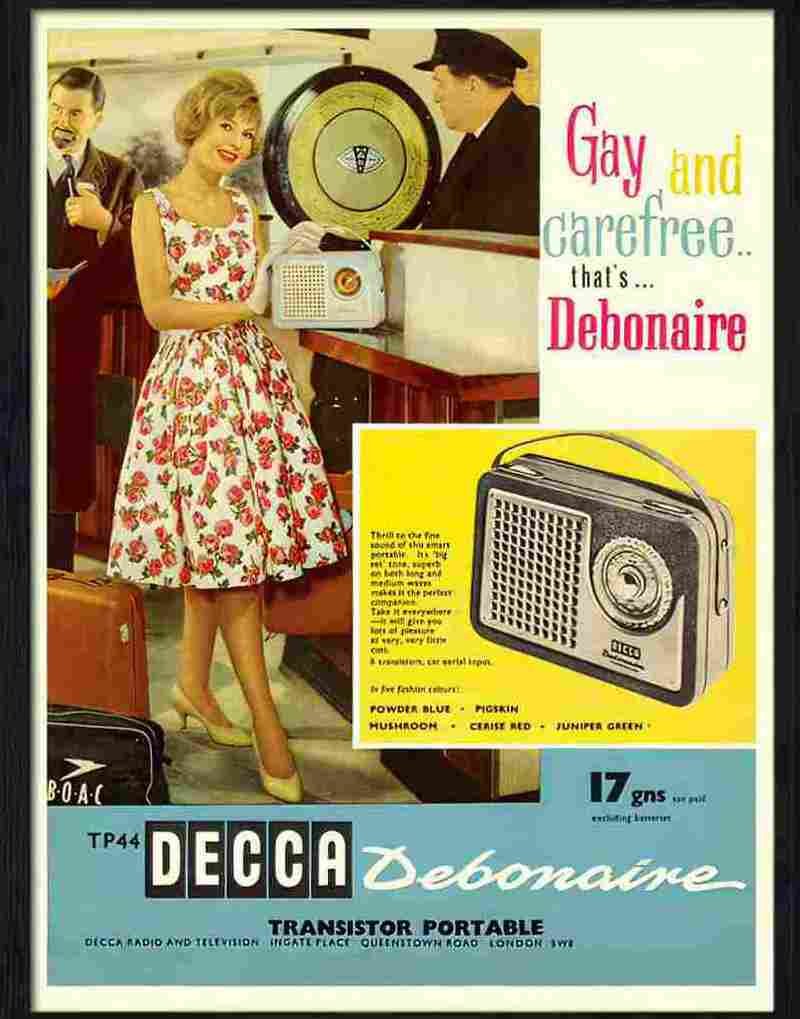 decca radio 1960 Advert A4 Photo Print