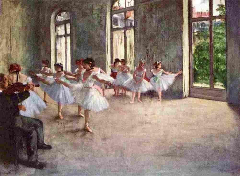deg Ballet Rehearsal Art A4 Photo Print