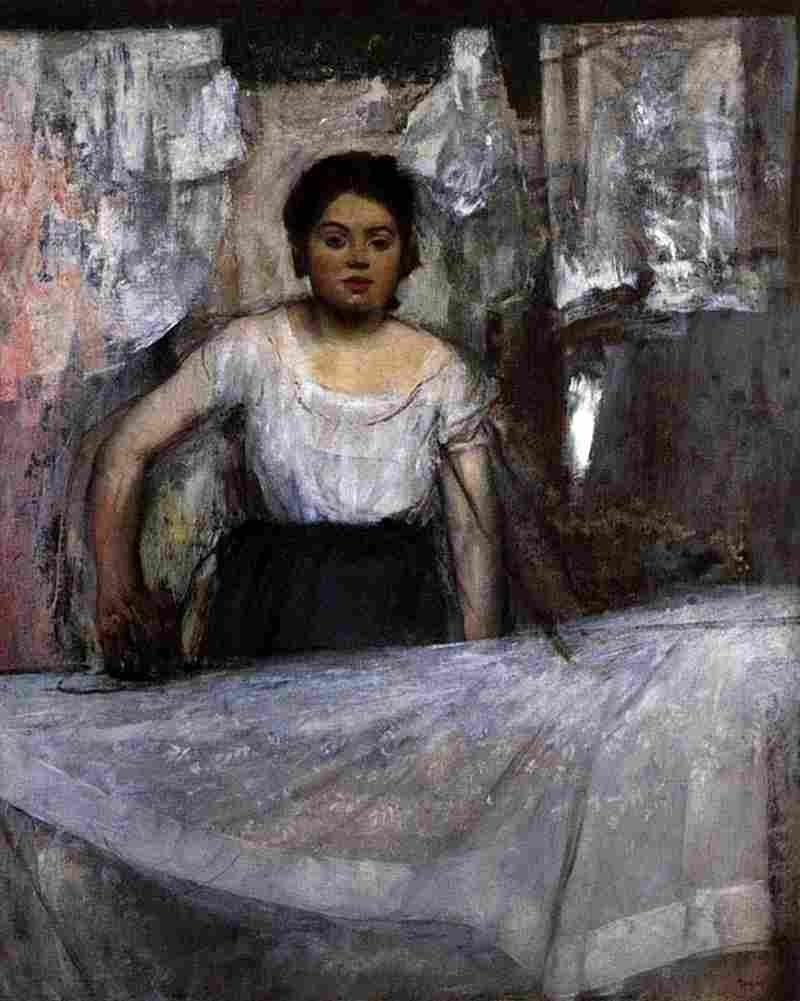 deg Ironing Woman Art A4 Photo Print