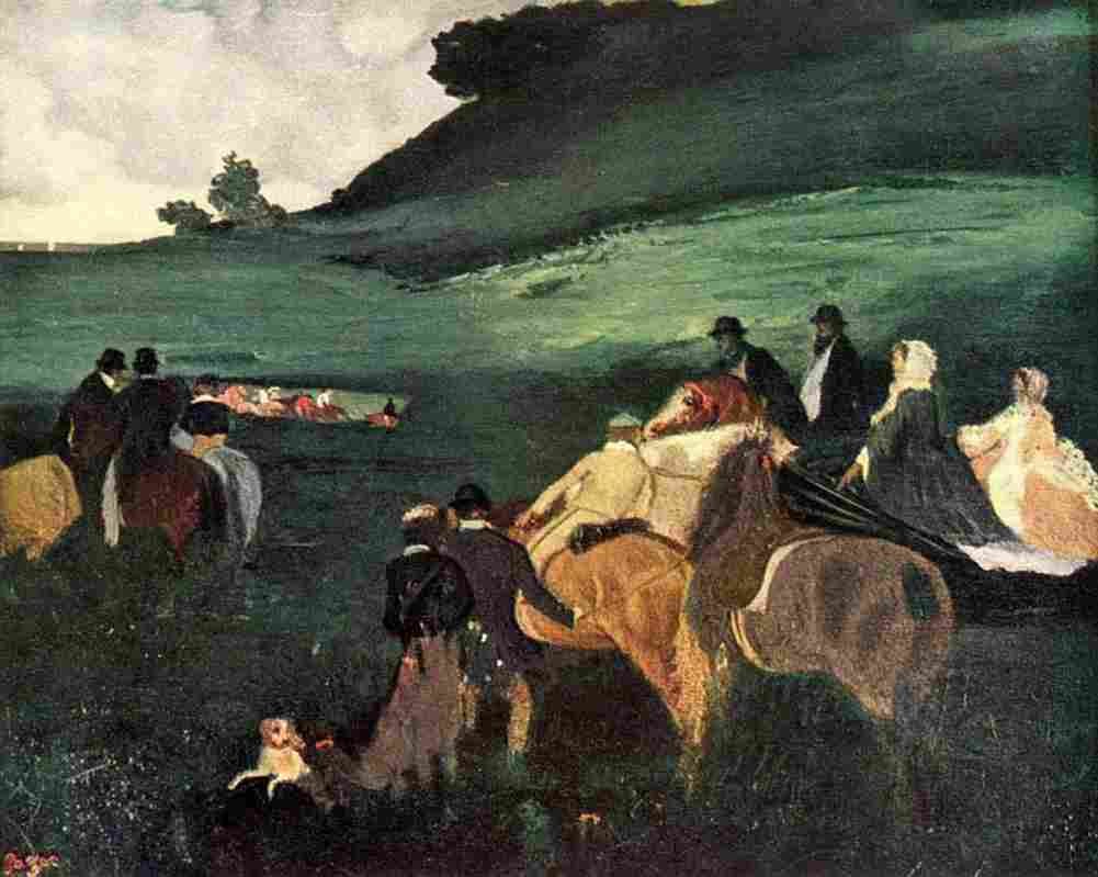 deg Riding in a Landscape Art A4 Photo Print