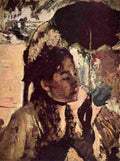 deg Woman with umbrella Art A4 Photo Print