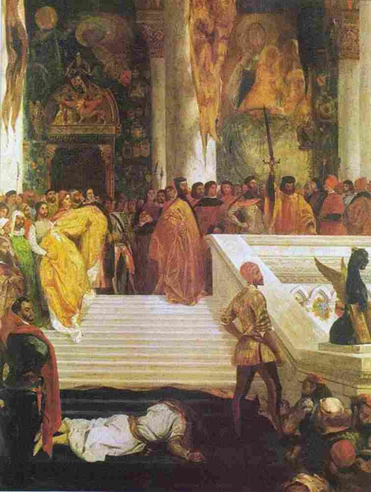 dela Execution of Doge Marino Falerio Art A4 Photo Print