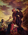 dela Hamlet and Horatio in the Cemetery Art A4 Photo Print