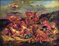 dela Lion Hunting Art A4 Photo Print