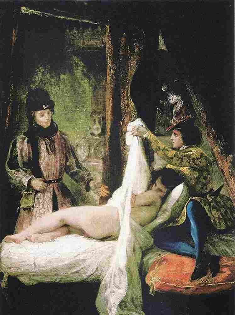 dela Louis d Orleans Showing his Mistress Art A4 Photo Print
