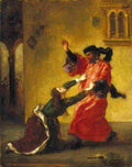 delacroix desdemona cursed by her father Art A4 Photo Print