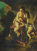 delacroix medea about to kill her children Art A4 Photo Print
