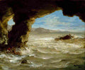 delacroix shipwreck on the coast Art A4 Photo Print