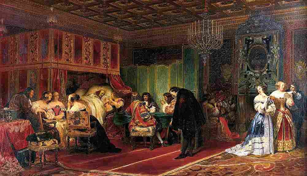 delaroche cardinal mazarin dying Art A4 Photo Print