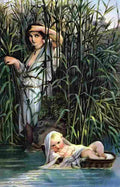 delaroche finding of moses Art A4 Photo Print