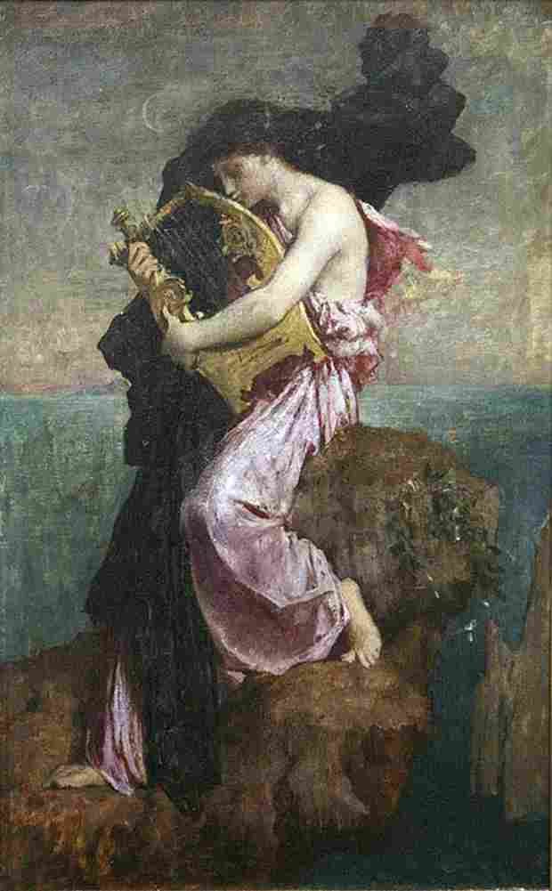 delaunay Sapho Embracing his Lyre Art A4 Photo Print