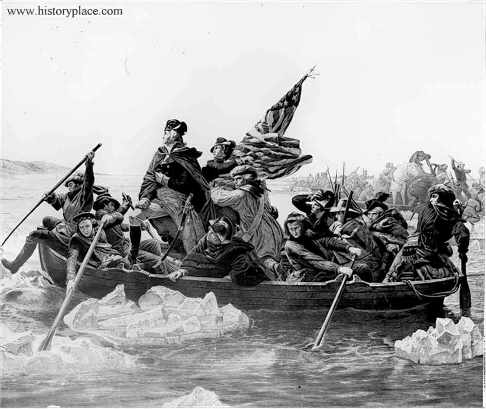 delaware washington crossing Vintage world war A4 Photo Print