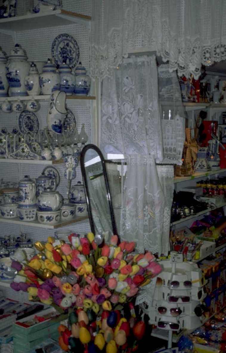 delftware tulips display 1980s 1990s A4 Photo Print