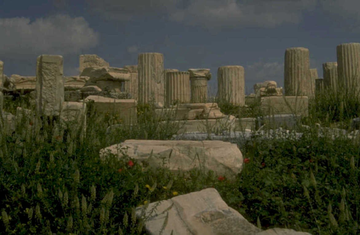 delphi temple ruins 1 1980s 1990s A4 Photo Print