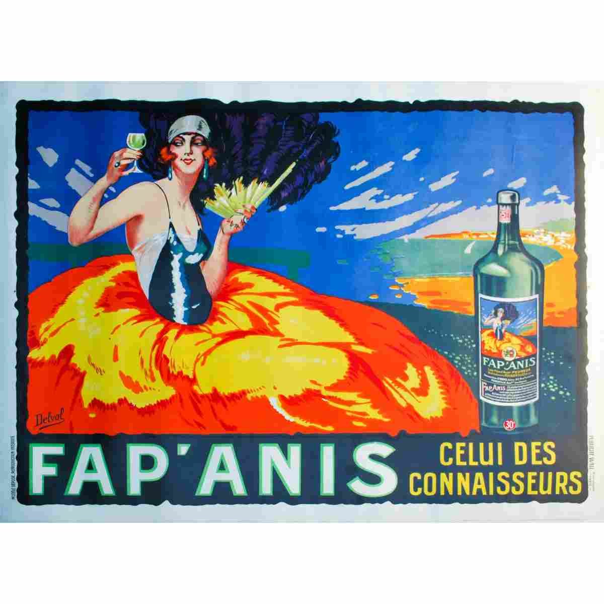 delval fap anis vers 1920 2 Advert A4 Photo Print