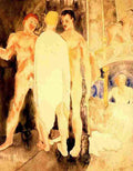 dem Turkish Bath with Sel Portrait Art A4 Photo Print