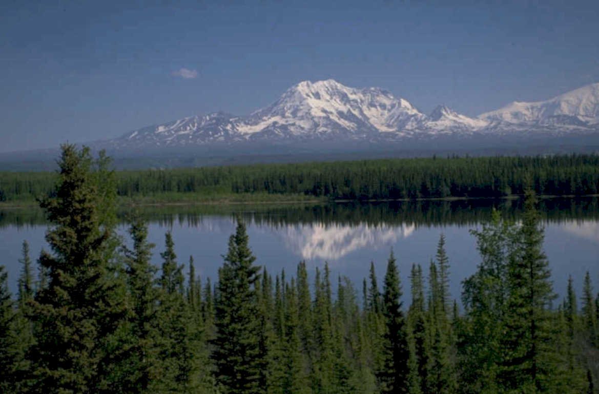 denali lake mountains 1980s 1990s A4 Photo Print