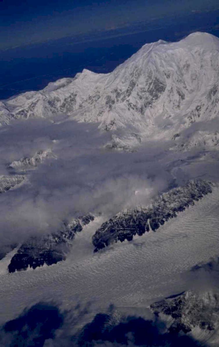 denali mountmckinley snow 1980s 1990s A4 Photo Print