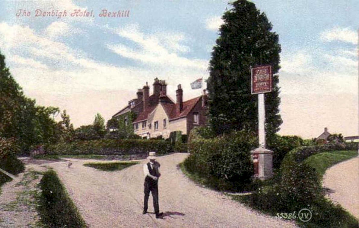 denbigh hotel bexhillVintage 1880s 1900s A4 Photo Print